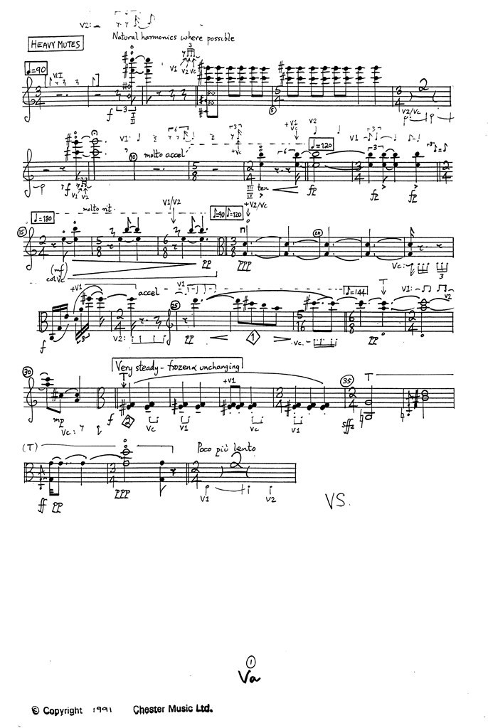 String Quartet No1 (Set of Parts)
